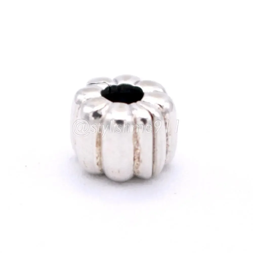 Authentic PANDORA Ribbed Abstract Clip Charm - 790163 - Picture 11 of 13